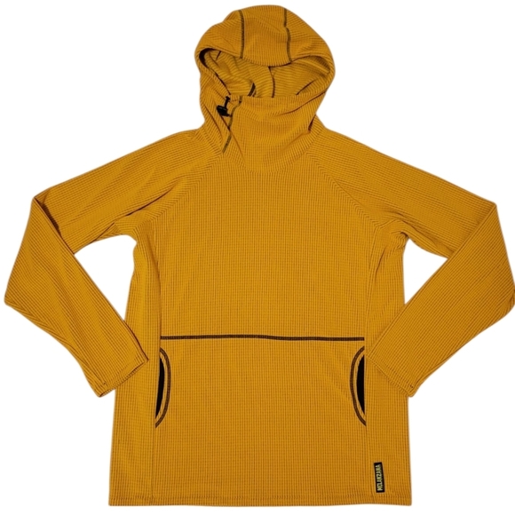 NEW 2025 Melanzana Men's XL Micro Grid Hoodie V2 SUNFLOWER Yellow Gold - Picture 1 of 7